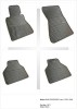 Covorase Cauciuc Premium BMW Seria 7 E65 Frogum, Interior, Aderente, Margine Inaltata, Miros Neutru, Fixare Podea