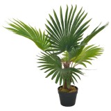 VidaXL Plantă artificială palmier cu ghiveci, verde, 70 cm