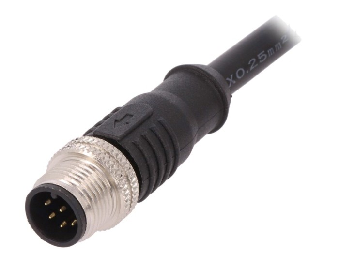 Conector M12 cu cablu 8 pini IP67