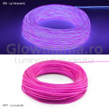 Fir electroluminescent neon flexibil el wire 5 mm culoare violet MultiMark GlobalProd, Oem