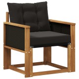 vidaXL Canapea Medie pentru Exterior Lemn Solid de Acacia natural 3438860