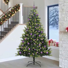 vidaXL Brad de Crăciun artificial cu ramuri articulare 300 LEDs 240 cm 3396015