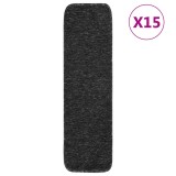 Cumpara ieftin Covorase de scari, 15 buc., antracit, 75x20 cm, dreptunghiular