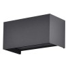 CORP ILUMINAT PERETE IP65 24W 3000K - NEGRU, V-TAC