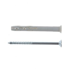 Diblu universal din nylon, cu surub cui, Fischer, 6 x 60 mm
