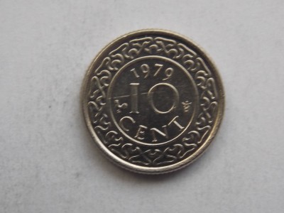 10 CENT 1979 SURINAME foto
