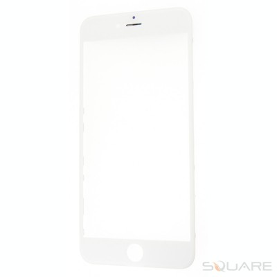 Geam Sticla + OCA iPhone 6 Plus, Complet, White foto