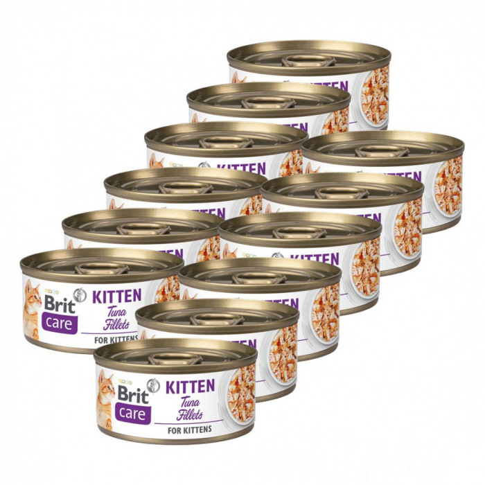 Brit Care Kitten Tuna Fillets 12 x 70 g