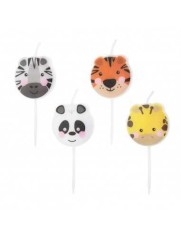 Set 4 lumanari animale foto