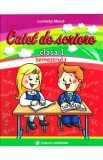 Limba romana - Clasa 1 Sem.1 - Caiet de scriere - Luminita Minca