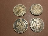 lot monede Cehoslovacia 1 Coroana 1962, 1964, 1967, 1970 !