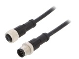Cablu senzori/automatizări M12-M12 0,5m
