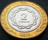 Cumpara ieftin Moneda bimetal 2 PESOS - ARGENTINA, anul 2011 *cod 5316, America Centrala si de Sud