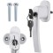 SMARTECH Maner fereastra cu incuietoare, model universal, inchidere securizata, 2 chei incluse, Alb