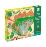 Atelier de pictura pe lemn Djeco - Dinozauri