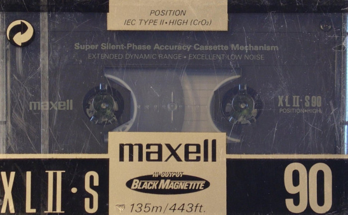 Caseta audio Maxell XLII-S 90 minute. Sigilata