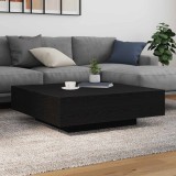 vidaXL Masă de cafea Stejar Negru 100 x 100 x 31 cm Lemn compozit 863008