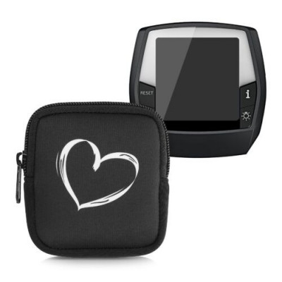 Husa de protectie pentru GPS Bosch Intuvia, Kwmobile, Negru/Alb, Neopren, 53736.03 foto