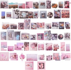 Wl collage kit Miotlsy Photo Collage Kit Retro 80s Estetic Picture for Wall Collage, Colorful Collage Kit, Decor retro dormitor pentru baie?i feteWl c foto