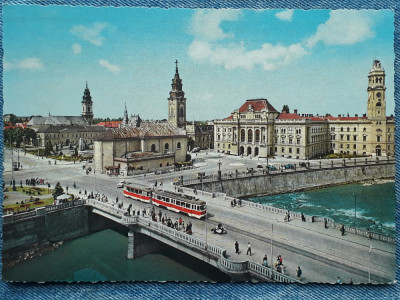 350 - Oradea - Centrul orasului / carte postala circulata Kruger 1969 foto