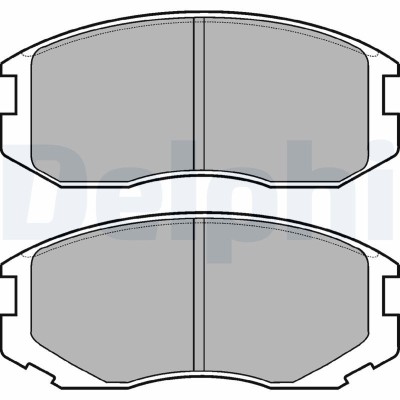 DELPHI LP1594 set placute frana,frana disc foto