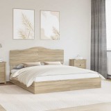Cumpara ieftin Pat cu storage Stejar Sonoma 180 x 200 cm Lemn prelucrat