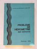 Probleme de hidrometrie - ape subterane - M.Bretotean