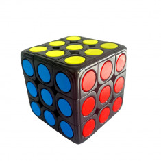 Cub Rubik 3x3x3 Yumo Dots candy Color speed cube smooth, Black foto