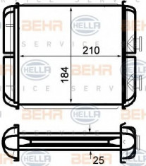 Radiator incalzire interior OPEL ASTRA G Combi (F35) (1998 - 2009) HELLA 8FH 351 024-271 foto