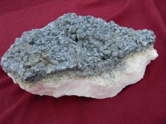 Specimen minerale - CALCITA ROZ, CALCITA NEAGRA SI ARAGONIT (CC1) foto