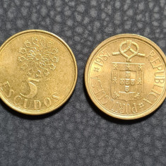 Portugalia 5 escudos 1987
