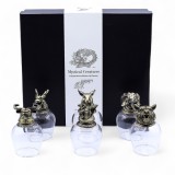 Set 6 pahare mari creaturi mistice bronz antichizat - Mistic