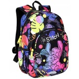 Ghiozdan cu 2 compartimente, Coolpack, Disney Stitch si Toby, Negru