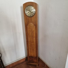 PENDULA MICA DE PODEA CU GONG LA JUMATATE SI ORA PENTRU BIROURI SI INSTITUTII - KIENZLE-GERMANIA anii 1920 stil -ART DECO foto