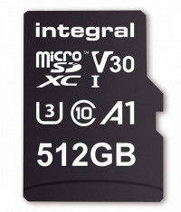 Card de memorie Integral 80V30 512GB Micro SDXC Clasa 10 UHS-I U3 + Adaptor SD foto