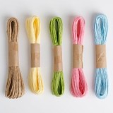 Sfoară din h&acirc;rtie, Set 5 bucăți, 10 m, Multicolor, CMCLASS