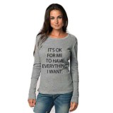 Cumpara ieftin Bluza It&#039;s ok for me - Gri - XL, THEICONIC