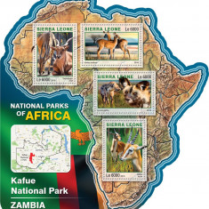 SIERRA LEONE 2016 - Fauna, parc Zambia (2)/ set complet - colita+bloc MNH