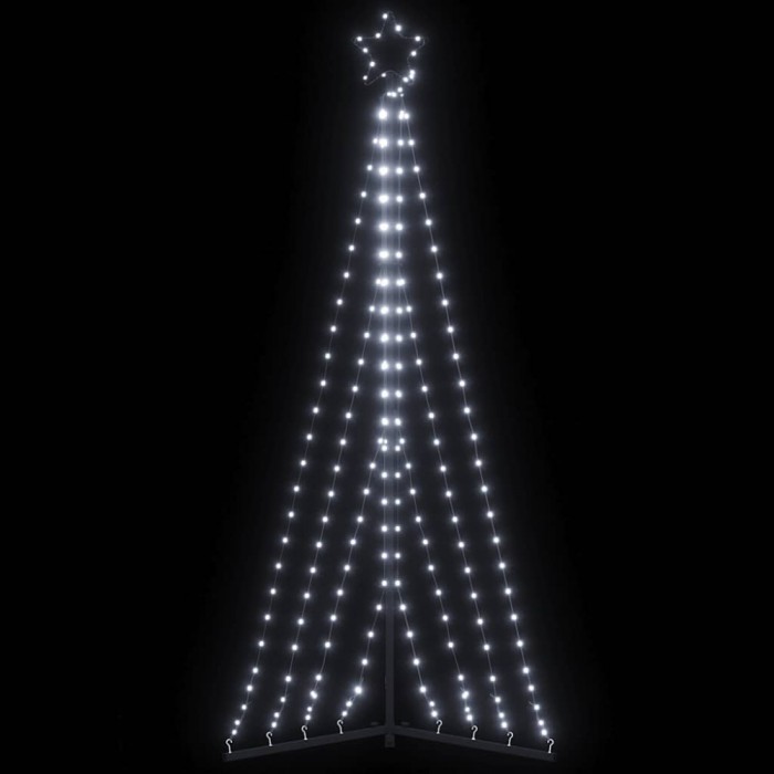 Pom de Crăciun LED 339 LED-uri Alb Rece 187 cm