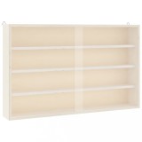 Vitrina de colectionar din lemn cu usi 60x8,5x37cm