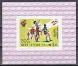 Niger 1981 - Cupa Mondială de Fotbal - Spania, Colita DE LUX NDT, MNH
