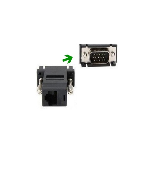 Extensie video VGA tata la CAT5 CAT6 RJ45 Adaptor cablu