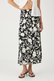 Medicine fusta culoarea negru, maxi, evazati