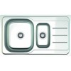 Chiuveta pentru blat cuva mare si cuva mica stanga,Z-INOX ZLN9287, 50x86 cm