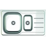 Cumpara ieftin Chiuveta pentru blat cuva mare si cuva mica stanga,Z-INOX ZLN9287, 50x86 cm, Zinox