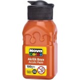 Culoare acrilica 100 ml, portocaliu, Nova Color