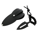 Cumpara ieftin Cutit Tactic IdeallStore&reg; Spear Comando, Negru, 13cm, Otel, Teaca, Durabil, Pescuit, Camping