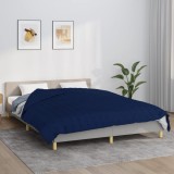 VidaXL Pătură grea, albastru, 220x230 cm, 11 kg, material textil