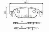 Set placute frana,frana disc CITROEN C5 II (RC) (2004 - 2016) BOSCH 0 986 424 598