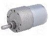 Motor DC, 6...12V DC, 5.5A, 200rot./min, POLOLU, 9.7:1 METAL GEARMOTOR 25DX63L MM HP 6V W